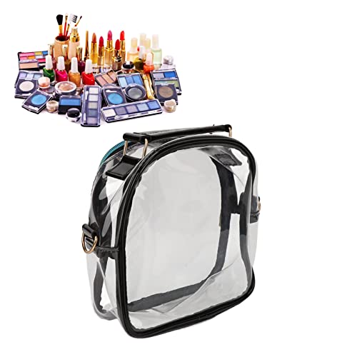 Transparent Handbag, Clear Messenger Tote Bag with Adjustable Shoulder Strap, Large Capacity Portable for Women or Men3