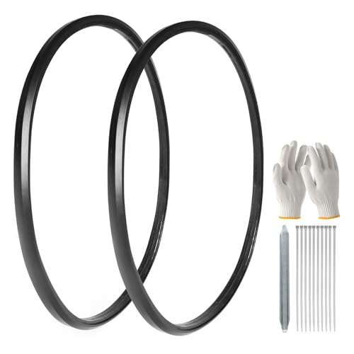 WEIJIA Wheelchair Rear Wheel Replacement Tire Wheelchair Tires 24 X 1 Universal Flat-Free Polyurethane Tire Wheelchair Accessories for All Brands(1 Pair)