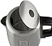AmazonBasics Stainless Steel Portable Fast, Electric Hot Water Kettle for Tea and Coffee, 1 Liter, Silver
