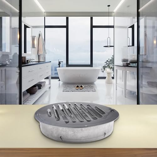 Grille d'aération ronde 300 mm en acier inoxydable pour ventilation murale extérieure Eawfgtuw - 6