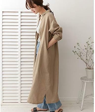 Amazon Co Jp アーバンリサーチ ドアーズ レディース Urban Research Doors レディスワンピース リネンロングシャツ ワンピース Beige One 服 ファッション小物