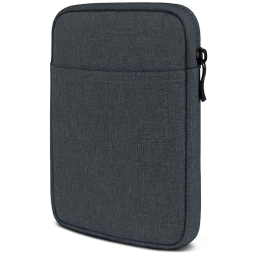 moex Funda para Amazon Kindle Paperwhite 4 – Funda con compartimento para accesorios para lector de libros electrónicos, funda minimalista con cremallera, resistente al agua, color antracita