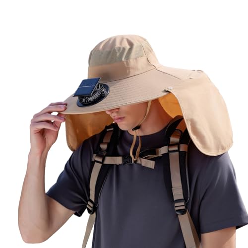 Chapeau solaire à ventilateur idéal pour la pêche et la randonnée en été