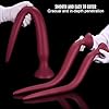 Jixaxe Extra Langer Analplug Fantasy Tentakel Analdildo Weich Silikon Riesen Analplugs Anal Dildo mit Saugnapf Buttplug G-Punkt Prostata Stimulation SM Sexspielzeug für die Tiefe Analdehnung (XXXL) #5