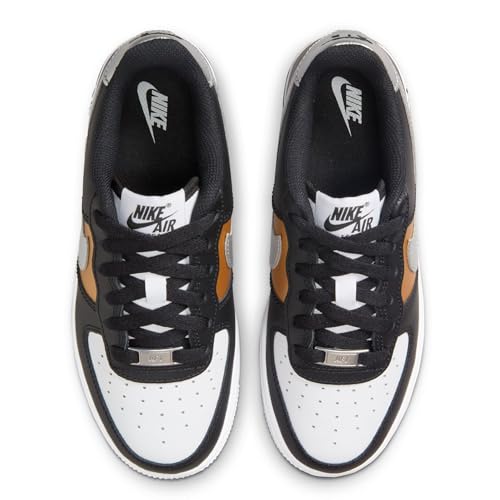 AIR FORCE 1 (GS) "BLACK/METALLIC SILVER"4