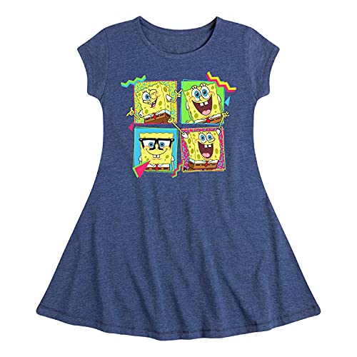 HYBRID APPAREL - Spongebob Squarepants - Expressions - Toddler and Youth Girls Fit and Flare Dress