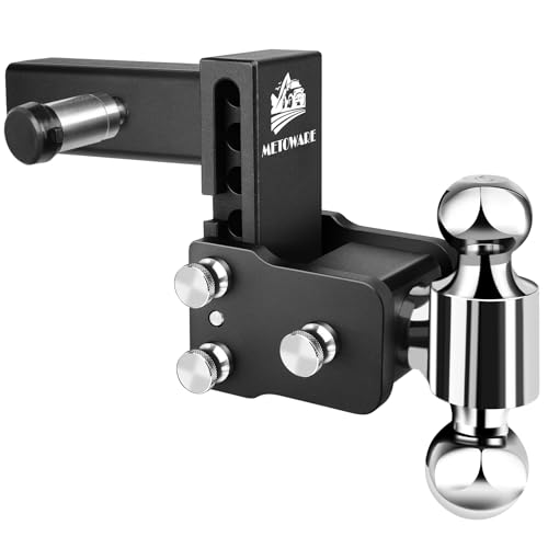METOWARE Adjustable Trailer Hitches Fits 2-Inch Receiver -
