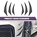 Ferianl 6PCS Car Spoiler Canards Kit, Auto Front Bumper Lip Splitter, Self-Adhesive Body Anti-Collision Diffuser, Universal Auto Soft Rubber Decorative Stickers Accessories (Carbon Fiber Black)