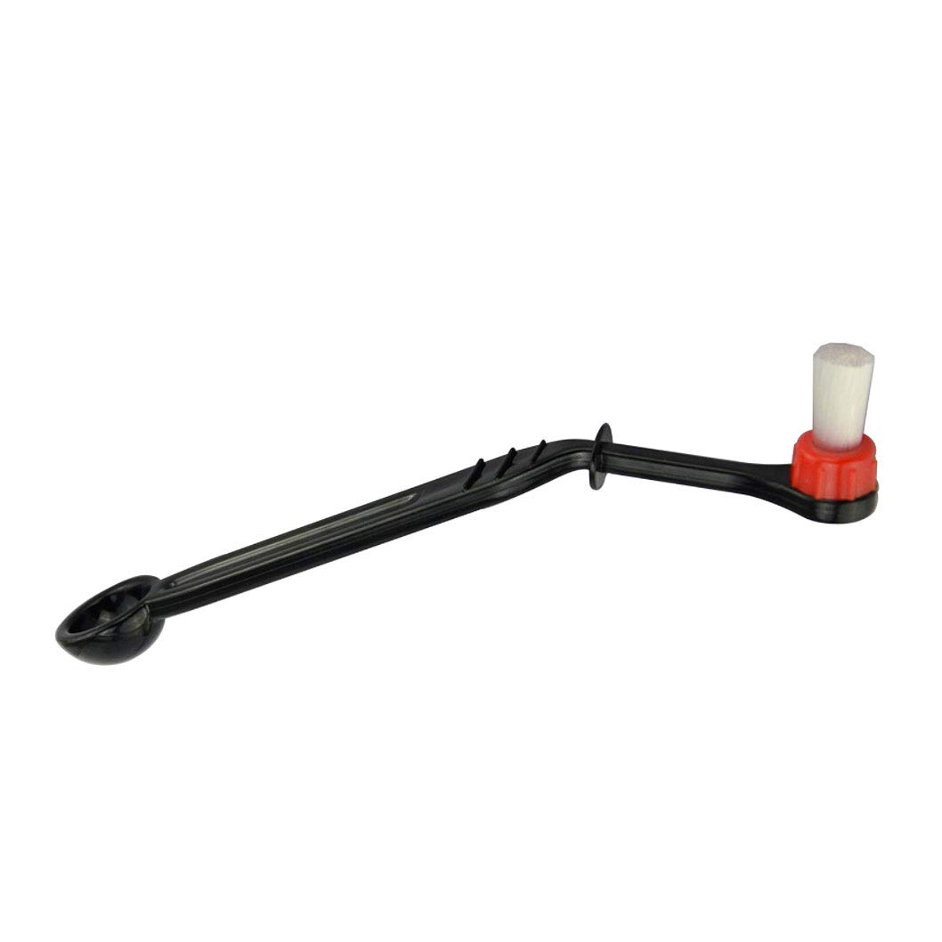 MIBRU 1 pcs Coffee Machine Brush Cleaner Nylon Espresso Machine Brush Coffee Cleaning Tool with Spoon