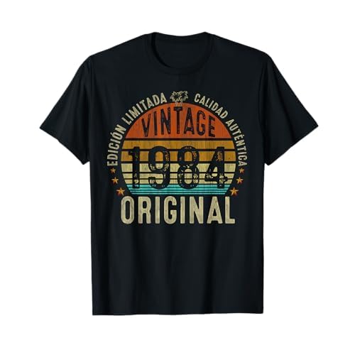 40 Años Regalo de Cumpleaños Hombre Mujer Original 1984 Camiseta