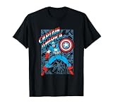 Marvel Comics Retro Classic Captain America Comic Book Cover T-Shirt