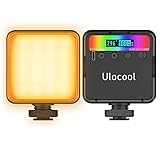 【2500K-9000K Dimmbare Kamera Licht】: Es gibt ein LCD-Display, die Helligkeit von Videolicht mit 0% -100% dimmbar; Mit einer Farbtemperatur von 2500K bis 9000K dimmbarem, integriertem LCD-Display für genaue Messwerte können Sie effektiver arbeiten.