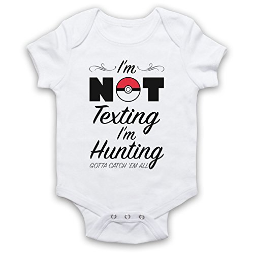 Bodys bébé Poke Go I'm Not Texting I'm Hunting pour petit gamer