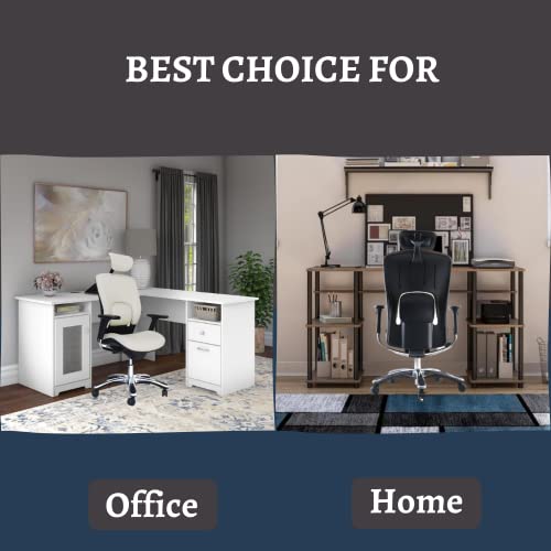 Gm Seating Ergolux Genuine Leather Executive Office Chair - Lumbar Support, Ergonomic Office Chair For Home Office - Desk Chair With Headrest, Seat Slide, Ratchet Back, 3D Adjustable Armrest – White #TOP4