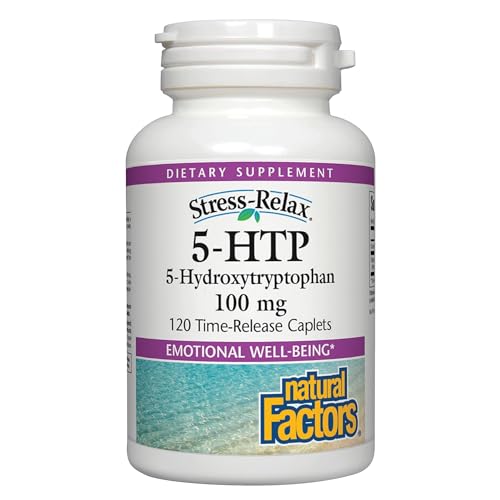 Natural Factors, Stress-Relax 5-HTP 100 mg, Pharmaceutical-Grade Supplement, Supports Sleep