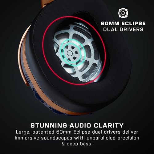 turtle beach stealth 700 gen 3 wireless multiplatform amplified gaming headset for xbox series xs xbox one pc ps5 mobile  60mm drivers ai noise-cancelling mic bluetooth 80-hr battery  cobalt