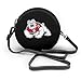 Produktbild American Grown With Litauens Roots Damen Fashion Round Crossbody Schultertasche Handtasche Kleine Geldbörse Schule Arbeit Tasche, Blau - Fresno State Bulldogs Fußball-Logo - Größe: Einheitsgröße