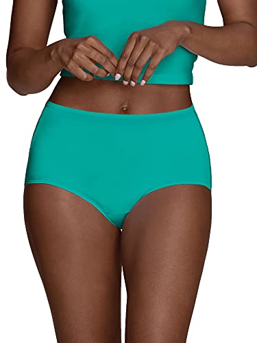 Fruit Of The Loom Ladies 6 Pack Microfiber Briefs, Multi Asst, 9 #TOP1