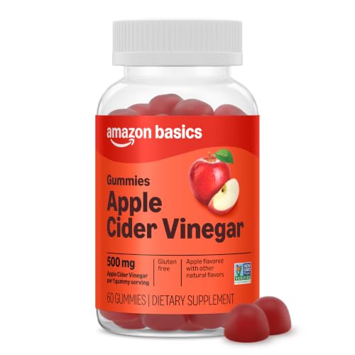 Amazon Basics Apple Cider Vinegar 500 mg Gummy 60 Count