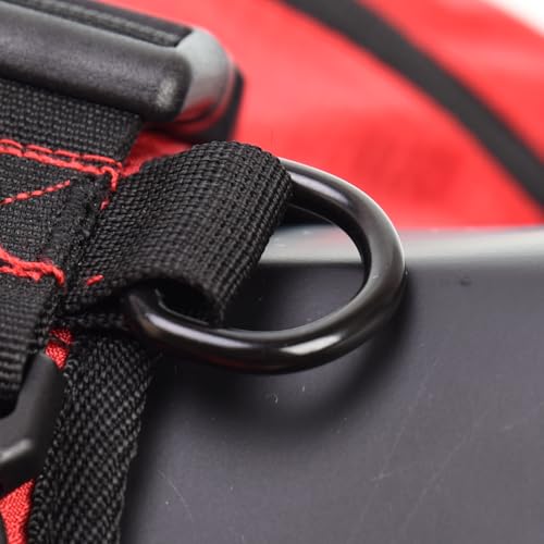 BLACKDOGGY Hunde 2-in-1 wasserabweisender Verstellbarer Expeditions-Rucksack, Geschirr mit Abnehmbarer Satteltasche, Rucksack für mittelgroße und große Hunde, Wandern, Camping, Reisen (M)