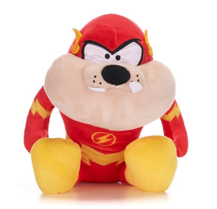 UKToyworld Looney Soft Toy Tasmanian Devil 12 inch Flash Superhero Loon Tunes Plush