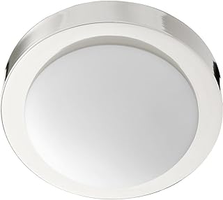 Quorum 3505-9-62 Transitional One Light Ceiling Mount in Polished Nickel Finish,