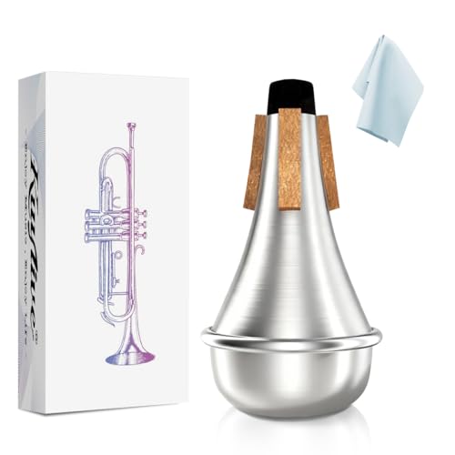 Kuylive Trumpet Mute，Lightweight Aluminum Practice Trumpet Mute Silencer for Jazz Classic...