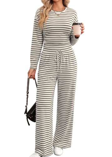 JUICICI 2 Piece Sets for Women Lounge Wide Leg Fall Outfits Winter Clothing - image 2