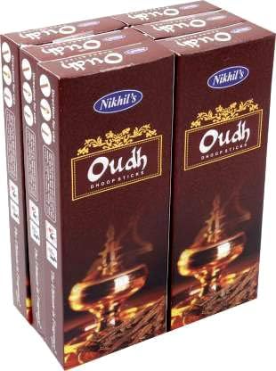 OUDH Premium Dhoop Sticks (Pack of 6) (Contains 20 Sticks & 1 Holder Each Box)