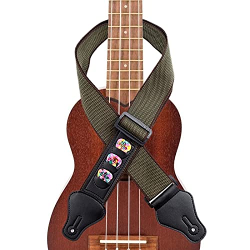 PIGMANA Sangle de guitare | Sangles de guitare en coton doux avec 3 supports de médiators | Sangle réglable en coton… - Les Beatles, Paul McCartney, John Lennon, RIngo Starr, George Harrison PIGMANA Sangle de guitare | Sangles de guitare en coton doux avec 3 supports de médiators | Sangle réglable en coton…