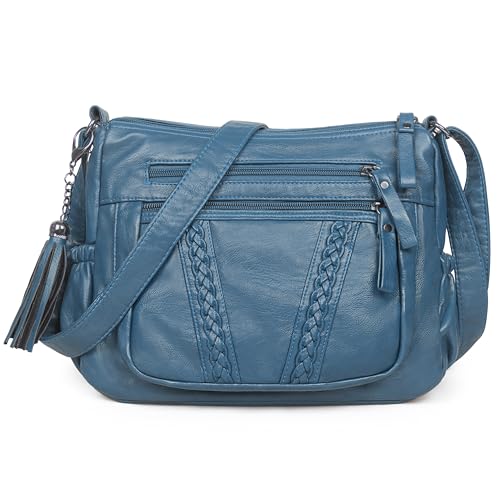 Image of VOLGANIK ROCK Crossbody Bag for Women with Tassel Ladies Soft PU leather Purses and Handbag Pocketbooks