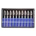 Airgoesin 10pcs Cutting Burs Drill Polisher Cutter Tungsten Carbide, 2.35mm HP Shaft Shank Plaster Alloy Acrylic Polishing Cleaning Grinding