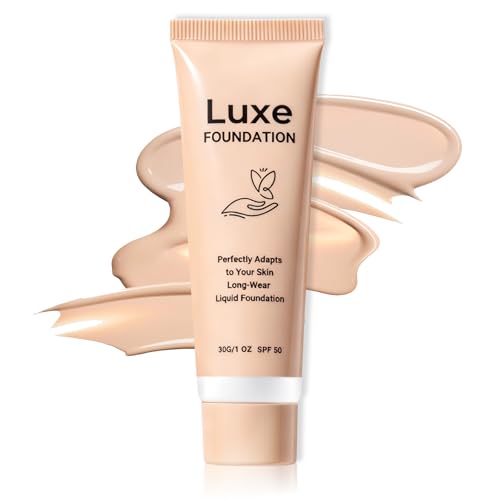 Luxes Foundation Colour Changing Foundation Sun Protection Medium Coverage Buildable Formula Lightweight Texture Long Lasting Makeup for Mature Skin(1PC)