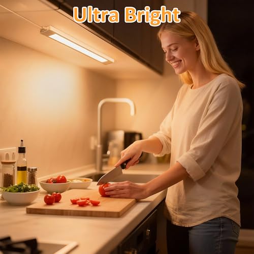 maylit Plug in Under Cabinet LED Light Bar, Ultra-Bright, Wired, 14 Inch by maylit - Used condition - Image 2