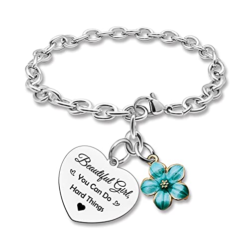 DlaeKua Inspirational Gifts Encouragement Bracelet Friendship Gifts from Sister Birthday Presents for Daughter Granddaughter Niece Friends Graduation Present