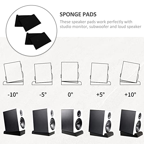 Vaguelly 2 PCS Studio Monitor Isolamento Pads Speaker Panelas de Esponja Acústica Painéis de Som Cun