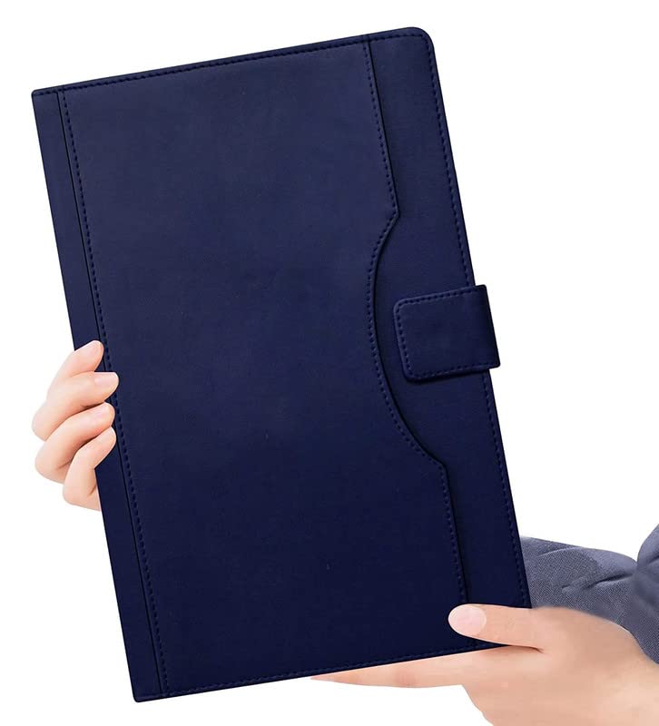 Image of Universal Premium Series Leather Flip Cover for Lenovo Legion Y700 (8.8 Inch) - (Blue)