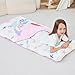 Toddler Nap Mat with Pillow and Blanket, Extra Large Rolled Napping Mats,Slumber Bags for Boys Girls,Kids Sleeping Bag for Daycare, 21