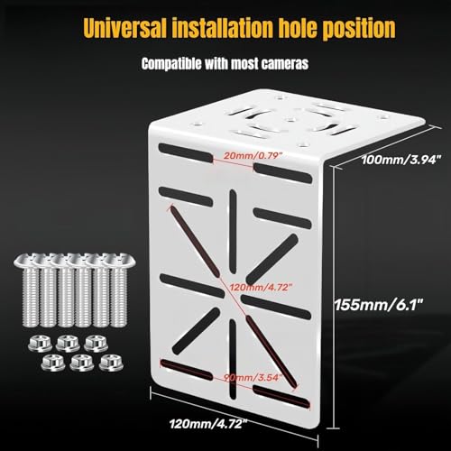 Support de poteau CCTV anti-vibration pour caméra dôme et panneau solaire