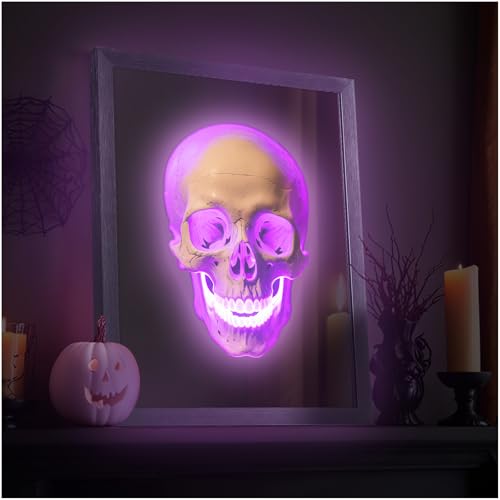 VIYYIEA Halloween Decor+Mirror+Led Light, Three Functions in One Item with