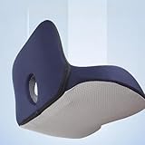 HerfsT für Hyundai STARIA 2021-2024 Memory Foam Sitzkissen mit Rückenstütze Rückenkissen rutschfeste Sitzauflage Auto Steißbein-Entlastung,Black-normal