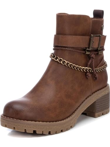 Bottines REFRESH 170183 marron finitions soignées talon 5cm