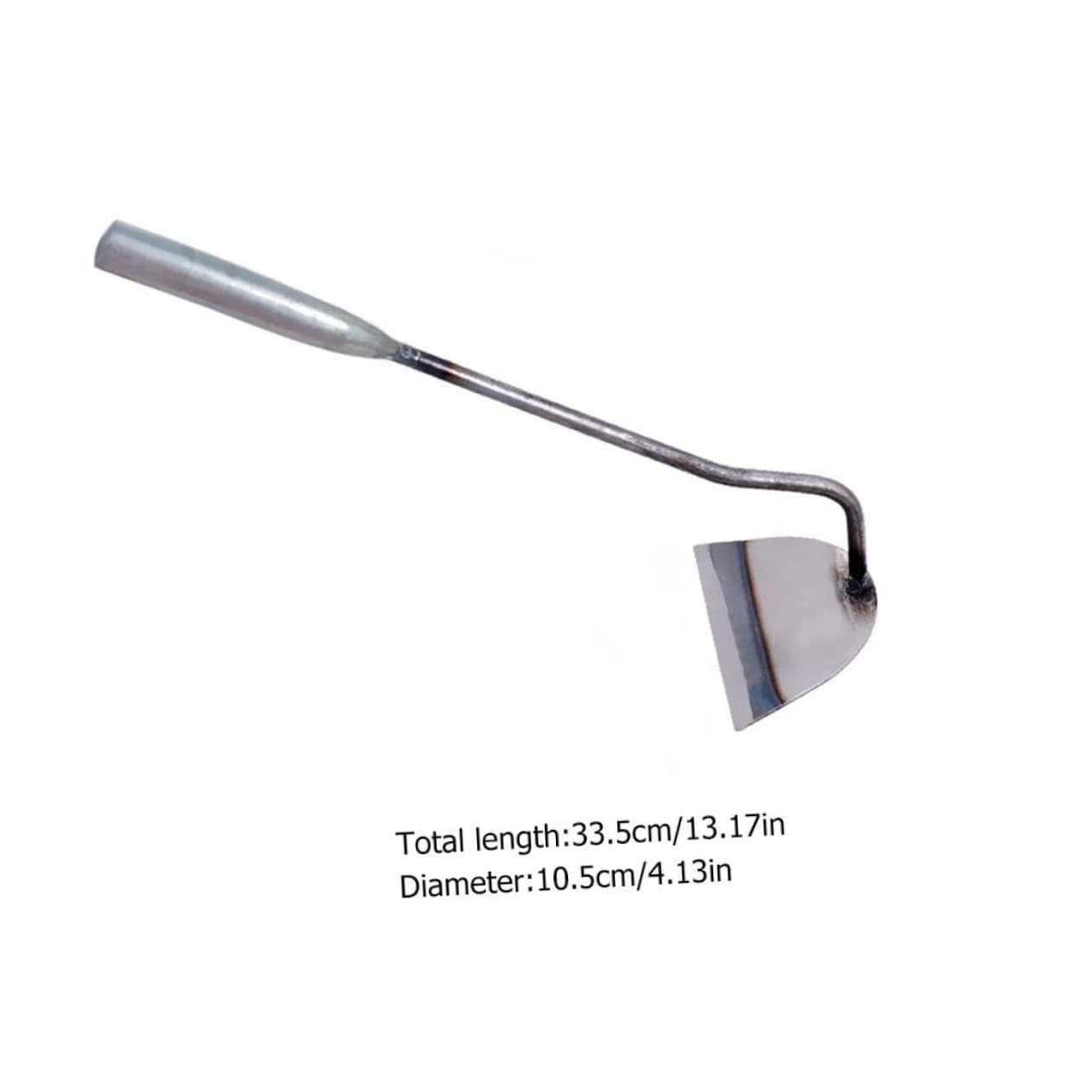 Gogogmee 2Pcs Stainless Steel Bent Neck Hoe Durable Weeding Tool for Garden Planting Ergonomic Design for Easy Use Home Office School Gardening