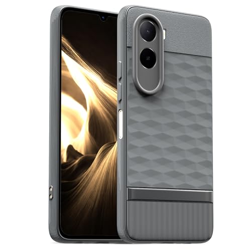 Image of Outlouders Back Cover for Mi Redmi A7 Pro /Poco C85x 5G | Full Camera Protection | TPU Soft Flexible Shockproof Bumper Case (Grey)