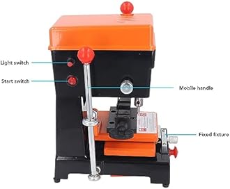 Vertical Copy Machine/Key Cutting Machine, 5 Duplicating Types +Easy to Operate +Powerful Motor, for Beginners