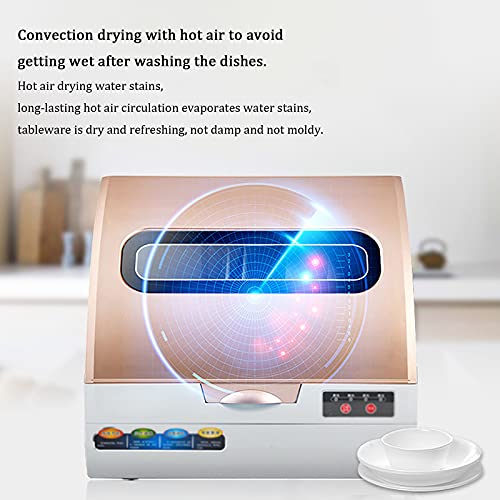 Draagbare WorkTop Afwasmachine, Compacte mini-vaatwasser met luchtdroogfunctie, 4 wasprogramma's - Image 6