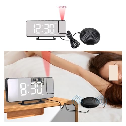Reloj despertador digital vibratorio USB con proyeccion para niños 5