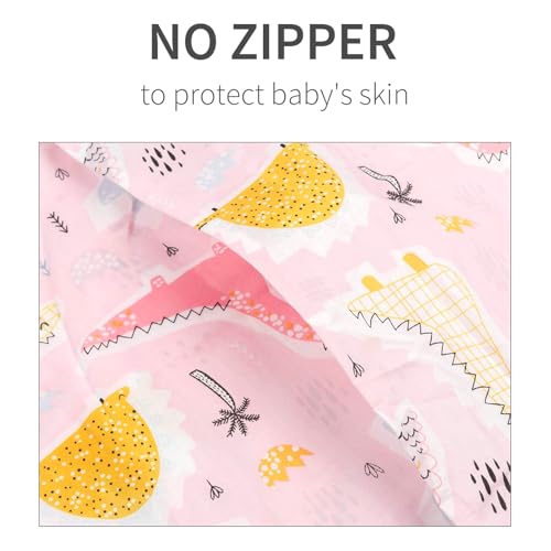 Image of ALVABABY Toddler Pillowcases Organic Cotton Fit 13 inchx 18 inch or 12 inchx16 inch Kids Pillow Cover Envelope for Girl Boy Travel 2 Pack(Pillowcase Only)