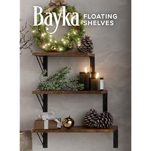 Baykawallshelvesforbedroomdecorfloatingwallshelvesforlivingroomkitchenstoragewallmountedrusticwoodfloatingshelvesforkidsbookssmallshelfforbathroomrusticbrownsetof4 Urban Country Home Decor Bayka wall shelves for bedroom decor floating wall shelves for living room kitchen storage wall mounted rustic wood floating shelves for kids books small shelf for bathroomrustic brownset of 4 urban country home decor