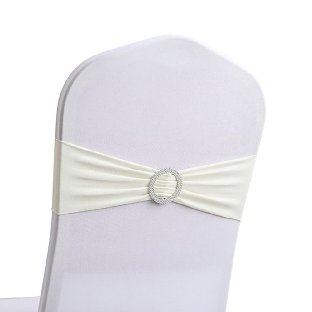Nœud de Chaise Élastique Mariage et Réception Chic - Lot de 50 Décors G